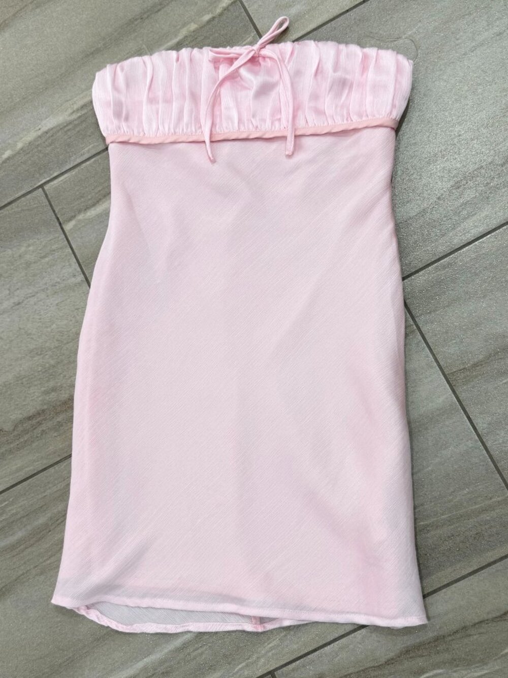 Peppermayo Pink Strapless Mini Dress
